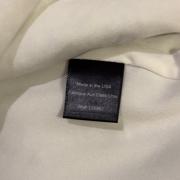 Dress the Population White Sequin skater dress A-line Vneck sleeveless bridal L - Picture 7 of 13